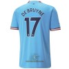 Officiële Voetbalshirt Manchester City De Bruyne 17 Thuis 2022-23 - Heren